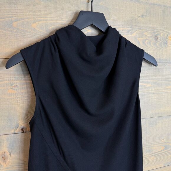 Rick Owens Glitter FW 2017 Black Viscose & Wool Blend Bonnie Dress Women's US 4 - Picture 3 of 8